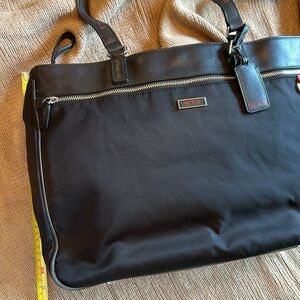 Tumi briefcase, travel bag, 16.5” W, 12”H, 5.5” D